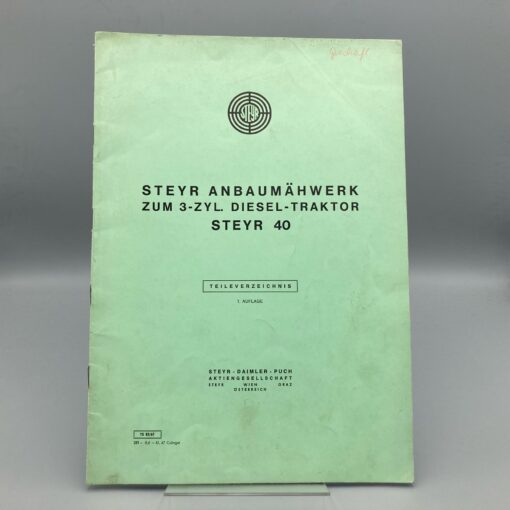 STEYR Teileverzeichnis Anbaumähwerk