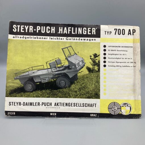 STEYR-Puch Prospekt Haflinger 700AP