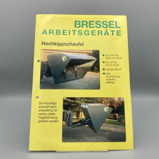 BRESSEL und LADE Prospekt Hochkippschaufel/ Entsorgungsschaufel