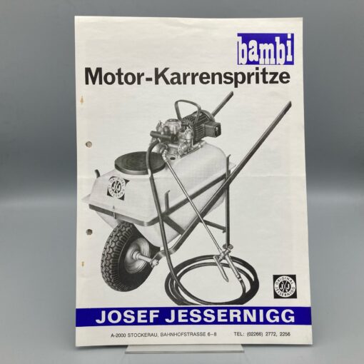 J. JESSERNIGG Prospekt Motor-Karrenspritze