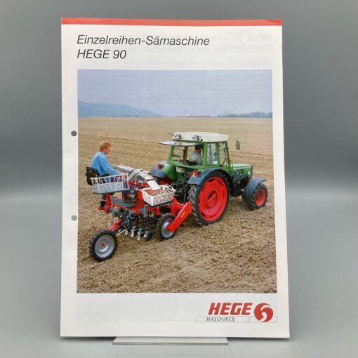 HEGE Prospekt Einzelreihen-Sämaschine