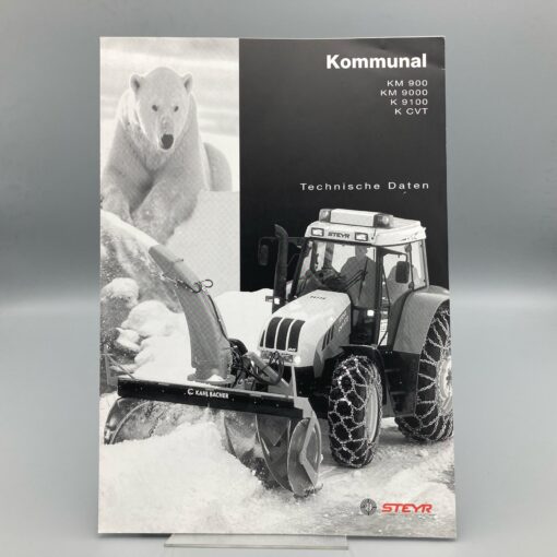 STEYR technisches Datenblatt Traktor Kommunal