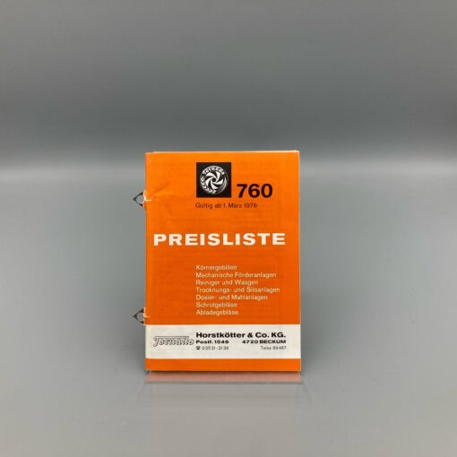 TORNADO Preisliste 1976 Geräte-Programm