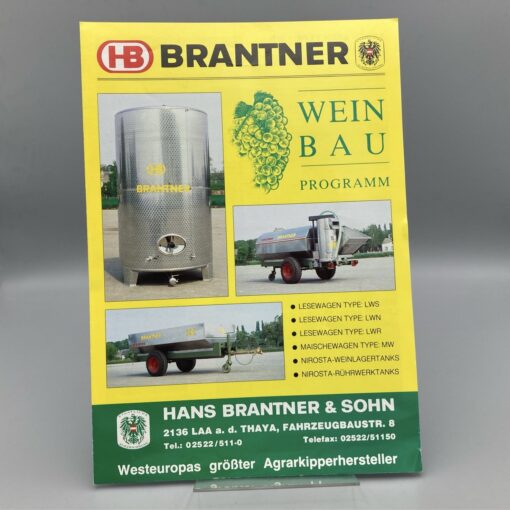 BRANTNER Prospekt Weinbau-Programm