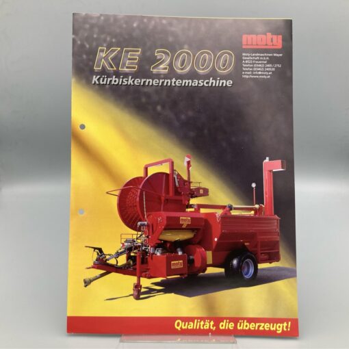 MOTY Prospekt Kürbiserntemaschine KE2000