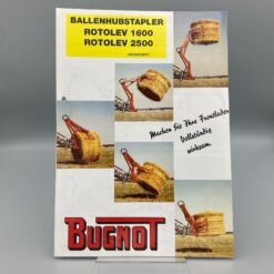 BUGNOT Prospekt Ballenhubstapler u. Kehrmaschinen