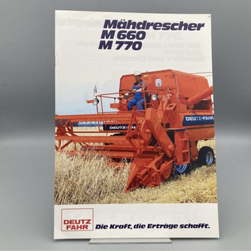 DEUTZ FAHR Prospekt Mähdrescher M660/M770