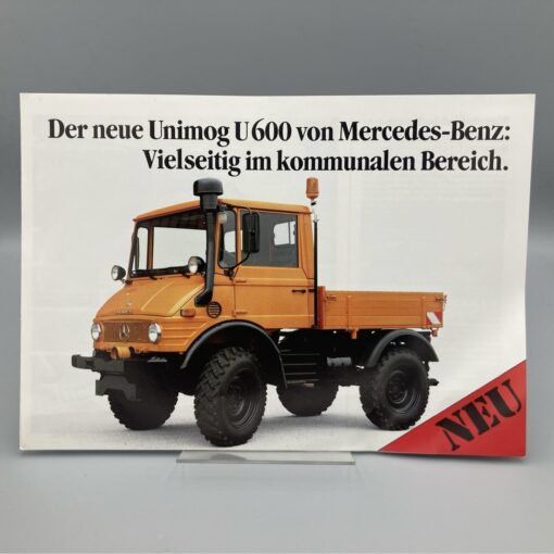 MERCEDES-BENZ Prospekt UNIMOG U600 Kommunal