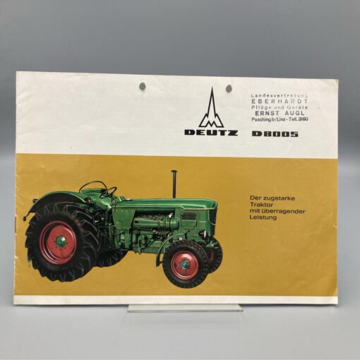 DEUTZ Prospekt Schlepper D8005