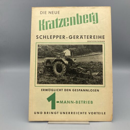 KRATZENBERGER Prospekt Schlepper-Gerätereihe