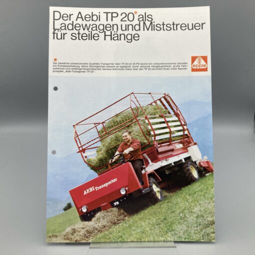 EPPLE Prospekt AEBI TP20 Ladewagen u. Miststreuer