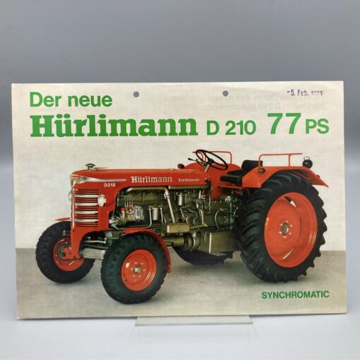 HÜRLIMANN Prospekt Traktor D210