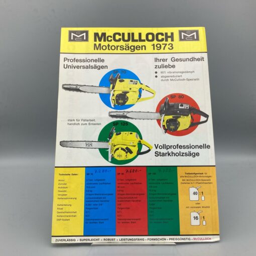 McCulloch Prospekt Motorsägen