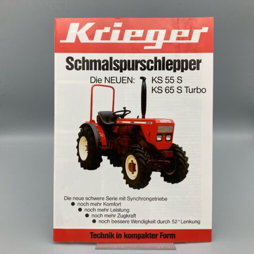 KRIEGER Prospekt Schmalspurschlepper