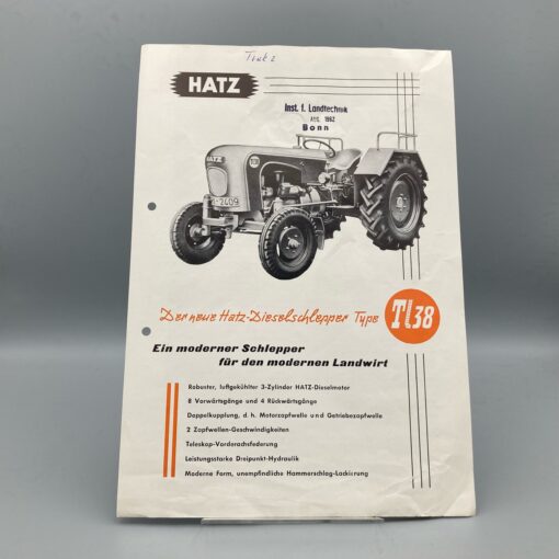 HATZ Prospekt Dieselschlepper