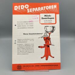 Jos. MEYS Prospekt Milch-Zentrifugen