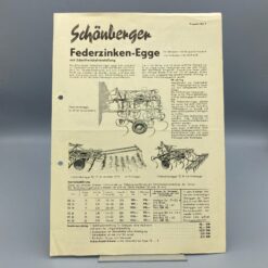 SCHÖNBERGER Prospekt Federzinken-Egge