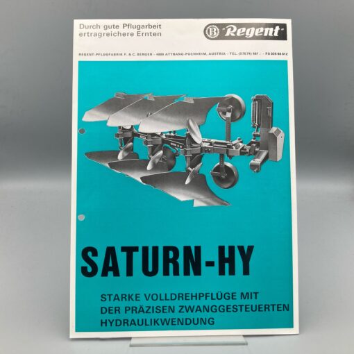 REGENT Prospekt Volldrehpflüge "Saturn-HY"