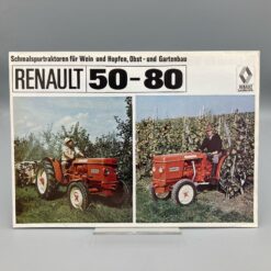 RENAULT Prospekt Schmalspur-Traktoren 50-80
