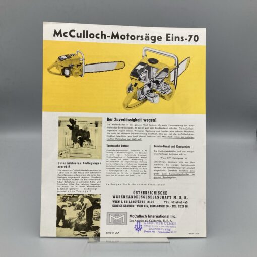 McCulloch Prospekt Motorsäge