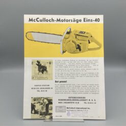 McCulloch Prospekt Motorsäge Eins-40