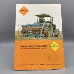 SAXONIA Prospekt Kombinations-Drillmaschine