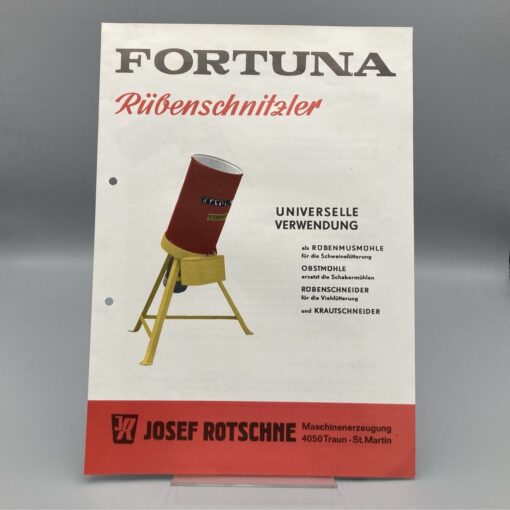 FORTUNA Prospekt Rübenschnitzler