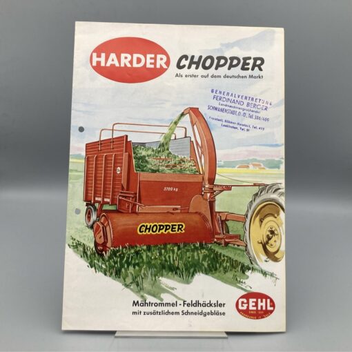 HARDER GEHL Prospekt Feldhäcksler "CHOPPER"