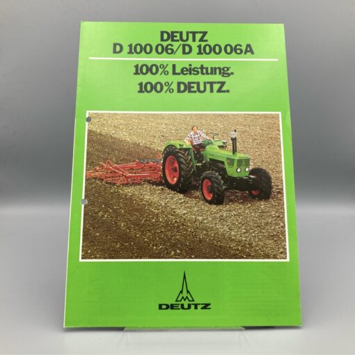 DEUTZ Prospekt Traktor D100 06/D100 06A
