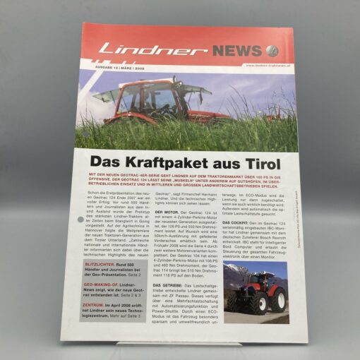 LINDNER News Firmenzeitung Ausgabe 12, 03/2008