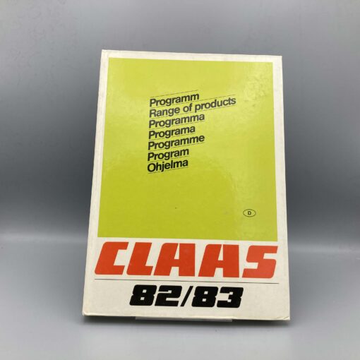 Claas Verkaufsprogramm 1982/83