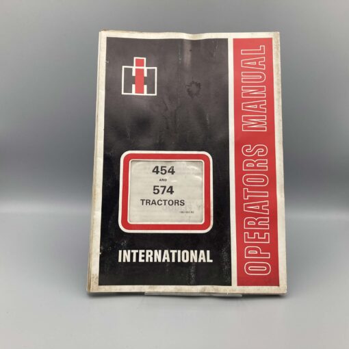 IHC International Operators Manual Traktor 454/574