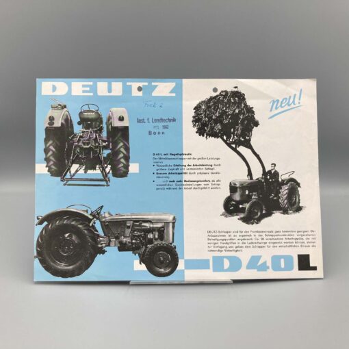 DEUTZ Prospekt Schlepper D40L