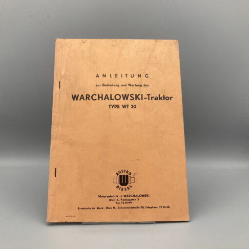 WARCHALOWSKI Betriebsanleitung Traktor WT40