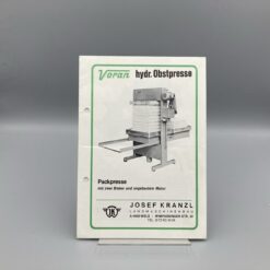 J. KRANZL Prospekt Obstpresse