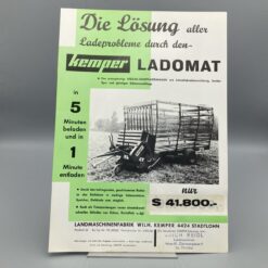 KEMPER Prospekt Selbstladewagen "Ladomat"