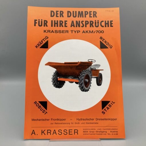 KRASSER Prospekt hydraulischer Dreiseitenkipper