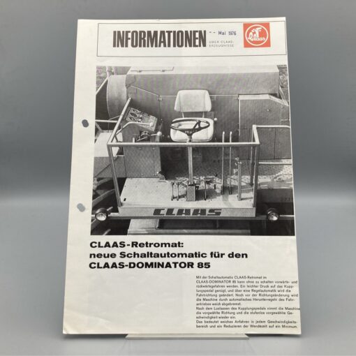 CLAAS Prospekt Information