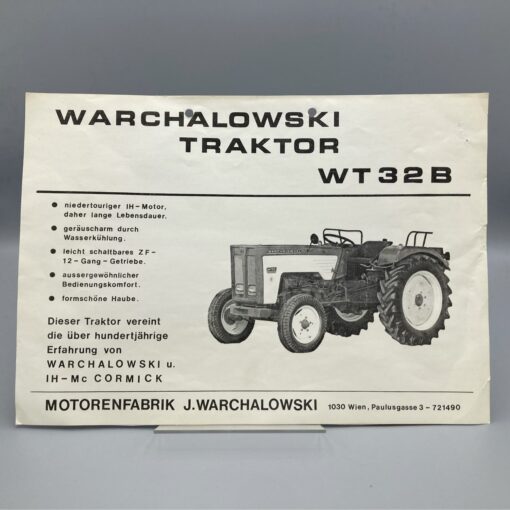 WARCHALOWSKI Prospekt Traktor WT32B