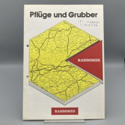 RANSOMES Prospekt Pflüge und Grubber