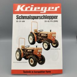 KRIEGER Prospekt Schmalspurschlepper