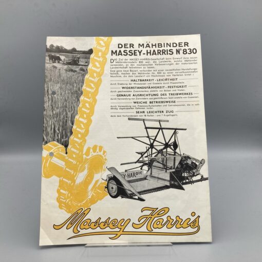 MASSEY-HARRIS Prospekt Mähbinder