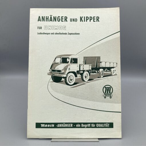 MAACK Prospekt Anhänger und Kipper für UNIMOG