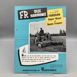 RANSOMES Prospekt Scheibeneggen für FORDSON Traktoren