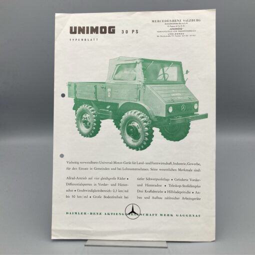 MERCEDES-BENZ Prospekt UNIMOG 30PS