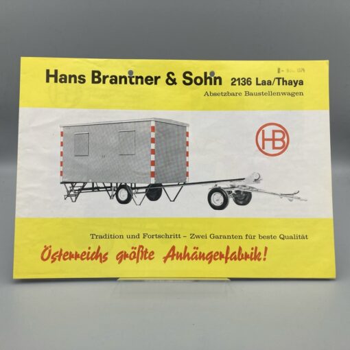 BRANTNER Prospekt Baustellenwagen