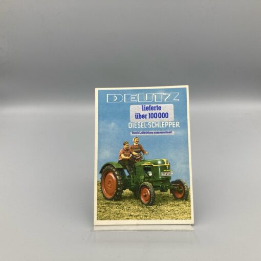 DEUTZ Postkarte Dieselschlepper