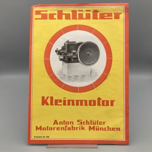 SCHLÜTER Prospekt u. Preisliste Kleinmotor