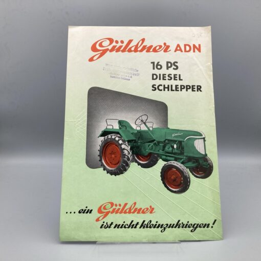 GÜLDNER Prospekt Diesel-Schlepper ADN